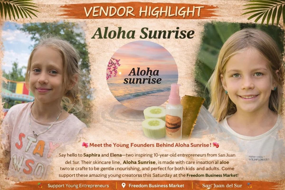 Elly and Sofie — the founders of Aloha Sunrise